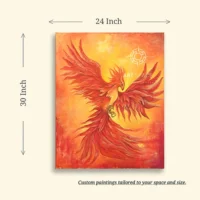 Painting for South Wall – Eternal Flame Phoenix
