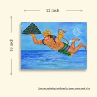 Hanuman with Sanjeevani Parvat – North-North-East (Health Zone)